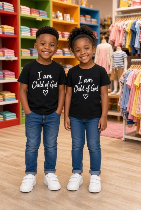 African Girl Roundneck & Jeans